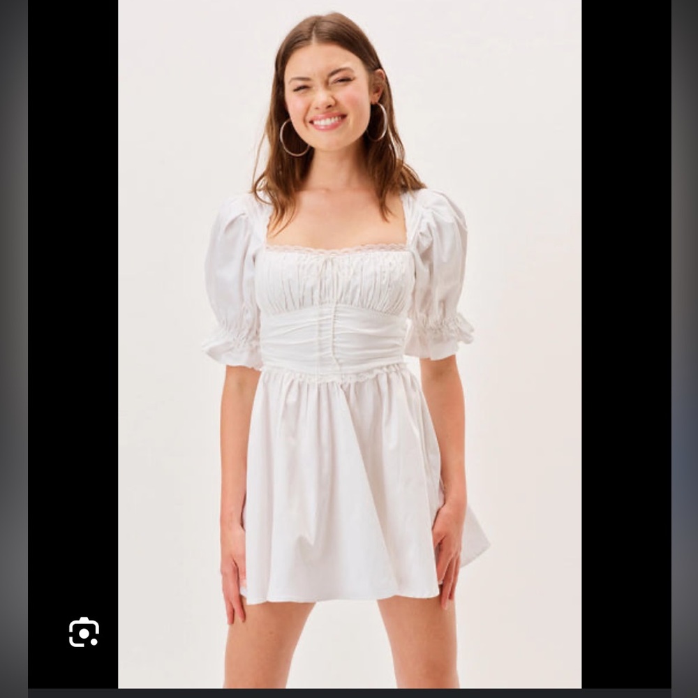 For Love And Lemons White Mini Dress